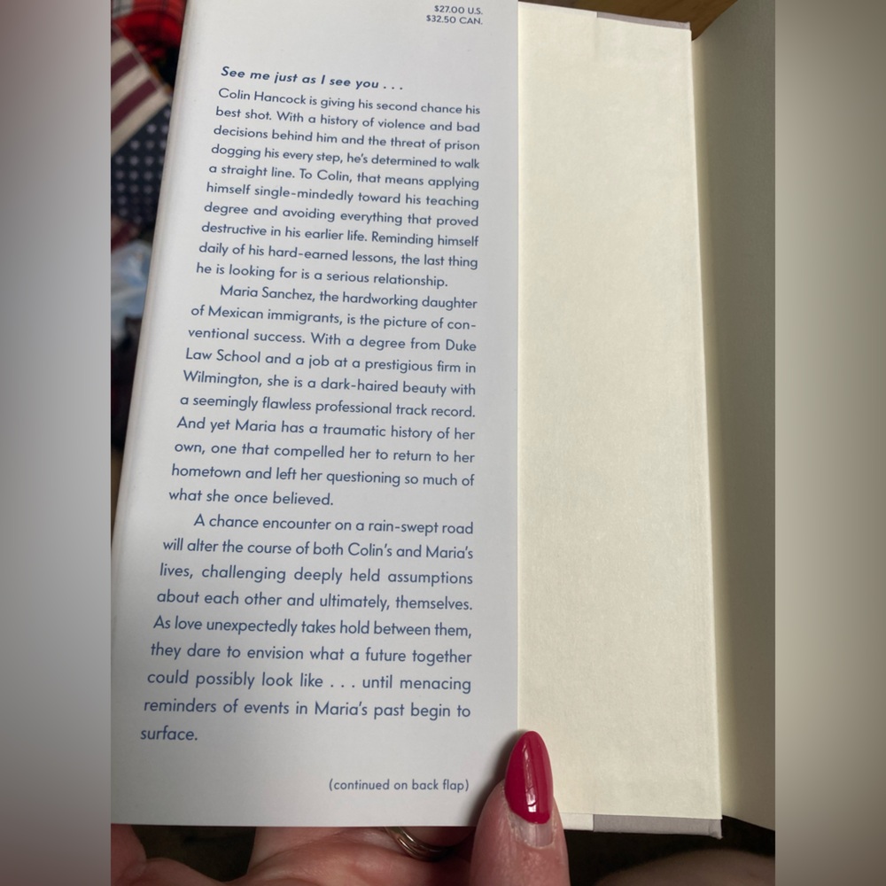 Nicholas Sparks see me hardcover - Picture 4 of 5